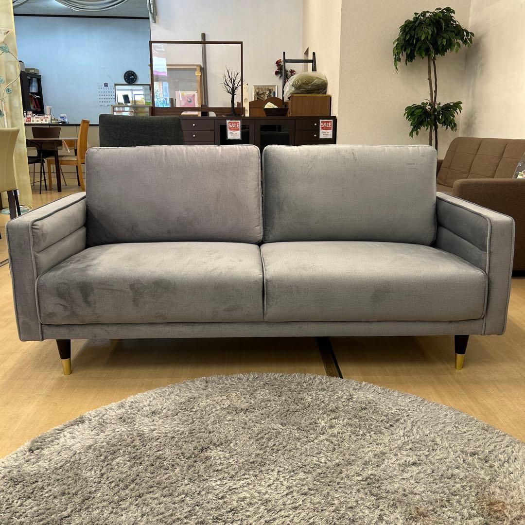 未使用☆2Pソファ ラブソファ2人掛ソファ エレガント 上品 お洒落 撥水加工