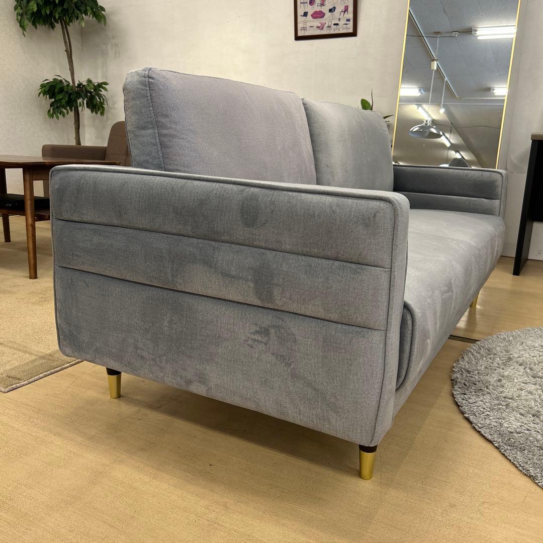 未使用☆2Pソファ ラブソファ2人掛ソファ エレガント 上品 お洒落 撥水加工