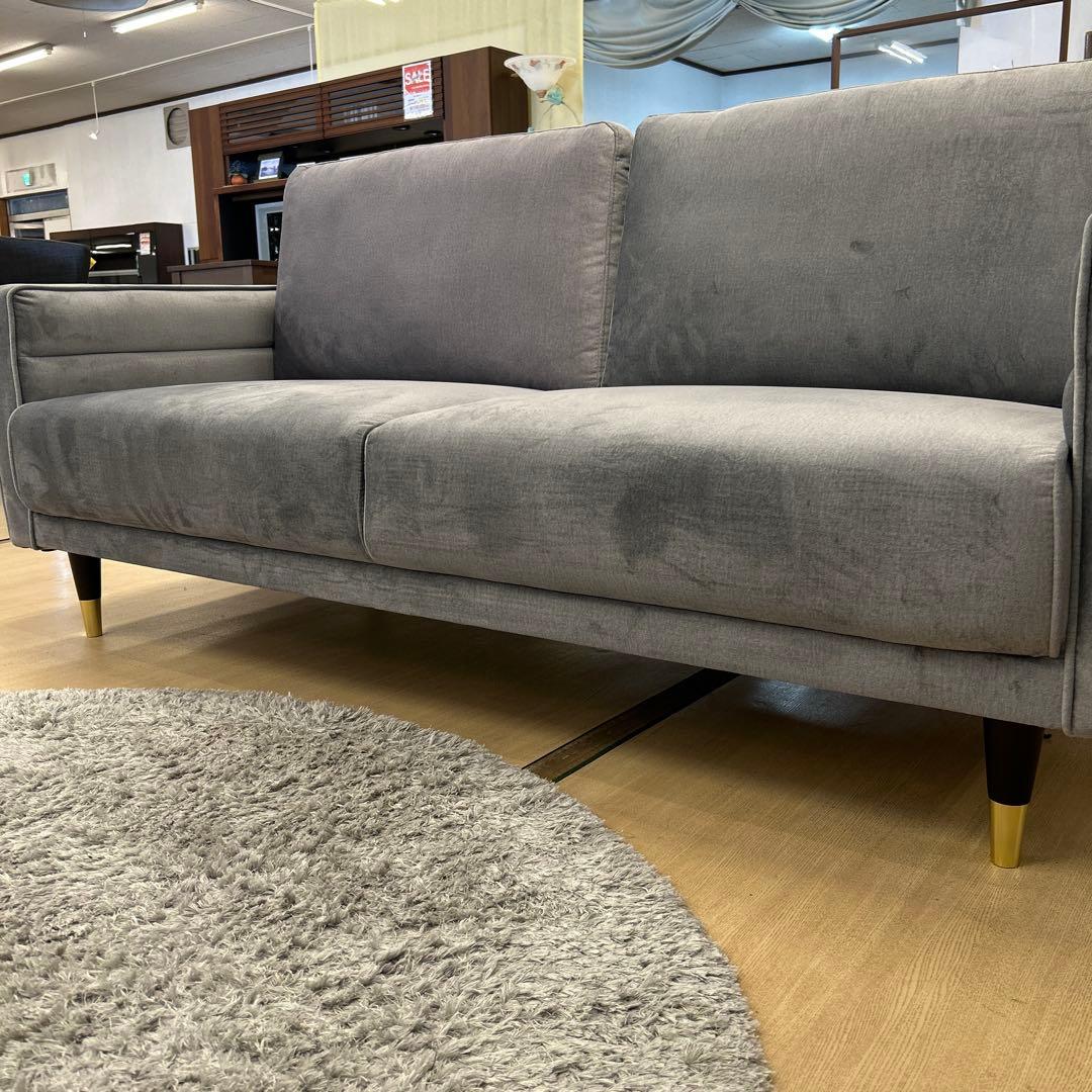 未使用☆2Pソファ ラブソファ2人掛ソファ エレガント 上品 お洒落 撥水加工