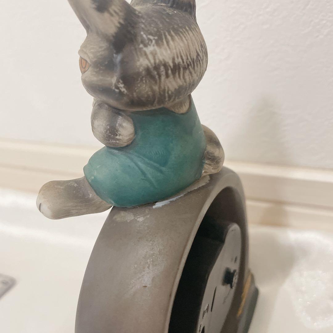 【ジャンク品】わちふぃーるど ダヤン トランク置き時計 アンティーク