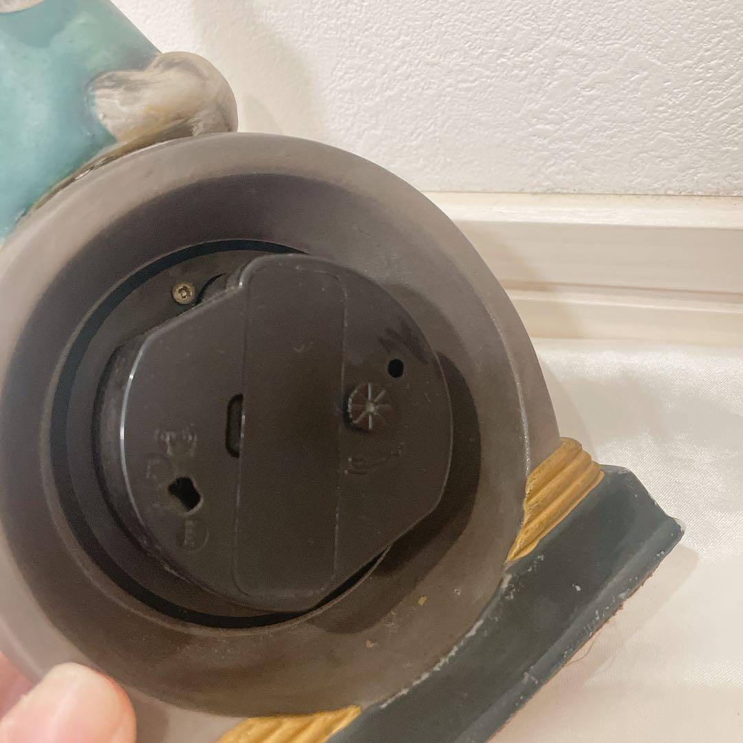 【ジャンク品】わちふぃーるど ダヤン トランク置き時計 アンティーク