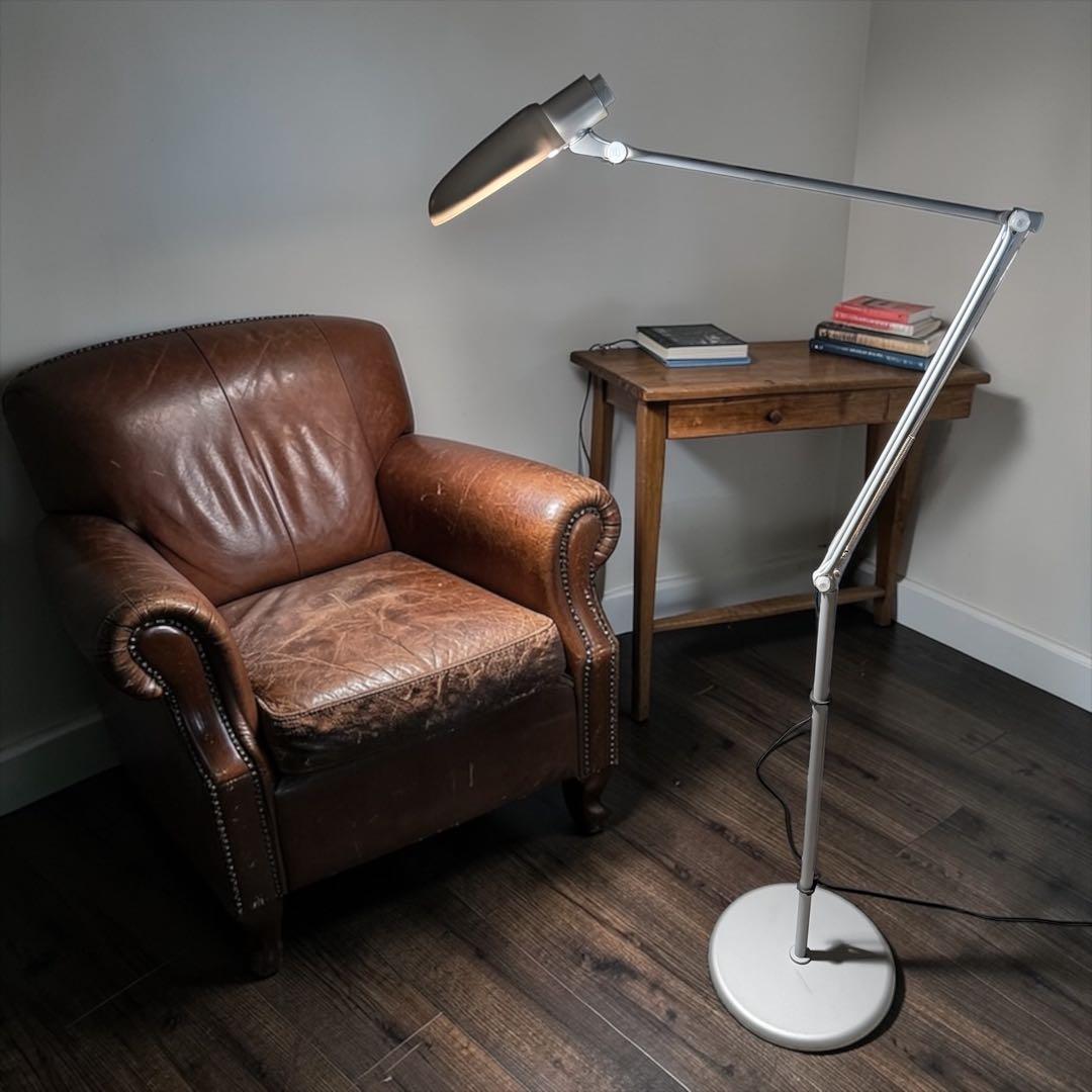 【美品】SWAN EXARM LEDフロアライト 日本製 読書灯 33-29