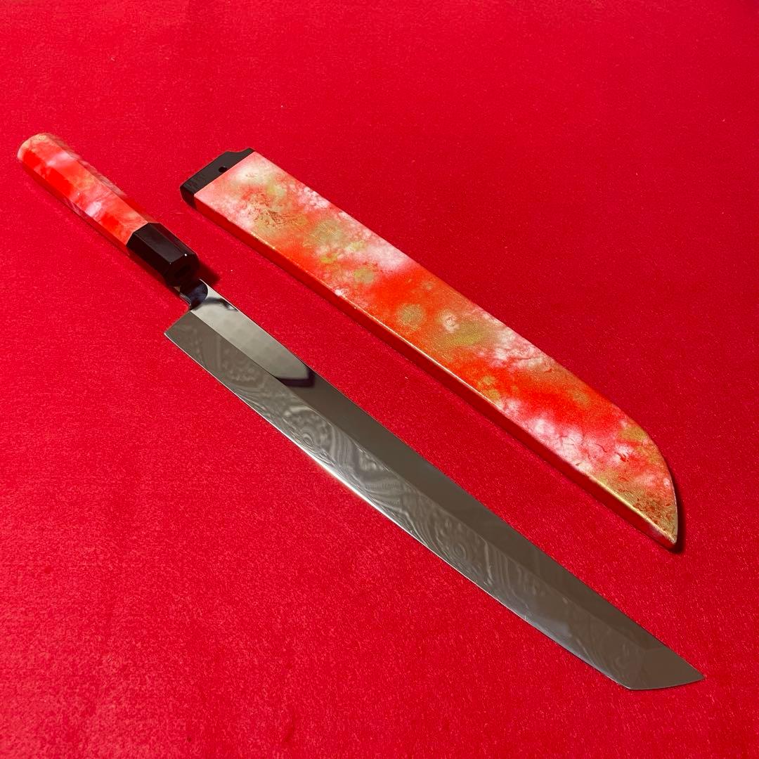 紅華　VG10本焼 先丸柳刃包丁　尺