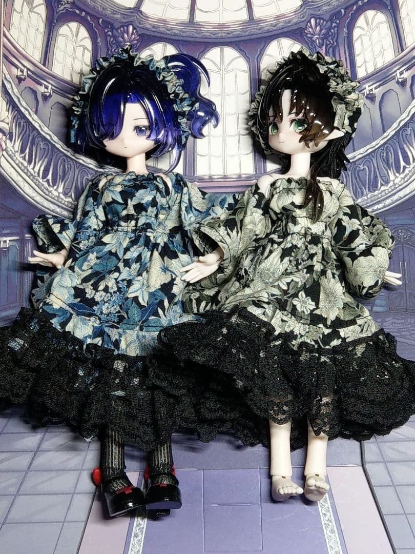 小物追加作成中*nekosukeさまご確認用*ブラインドドールサイズワンピ３点