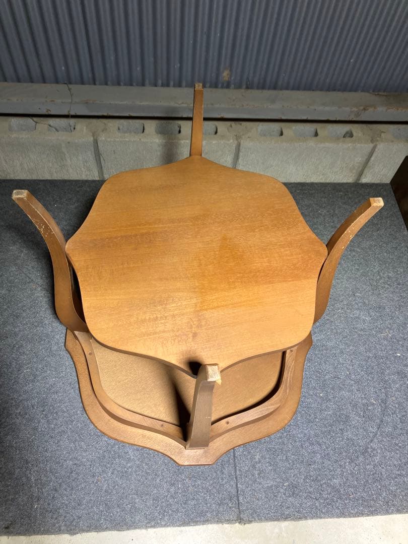 アンティークコーヒーテーブル猫脚　中古品