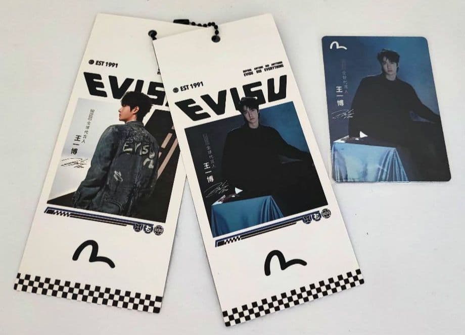 ②レア非売品【王一博】《EVISU》店舗ディスプレイボード他(ワン・イーボー)