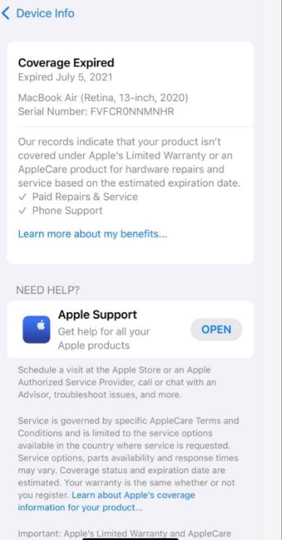 MacBook Air 8GB 256SSD core i3 ゴールド