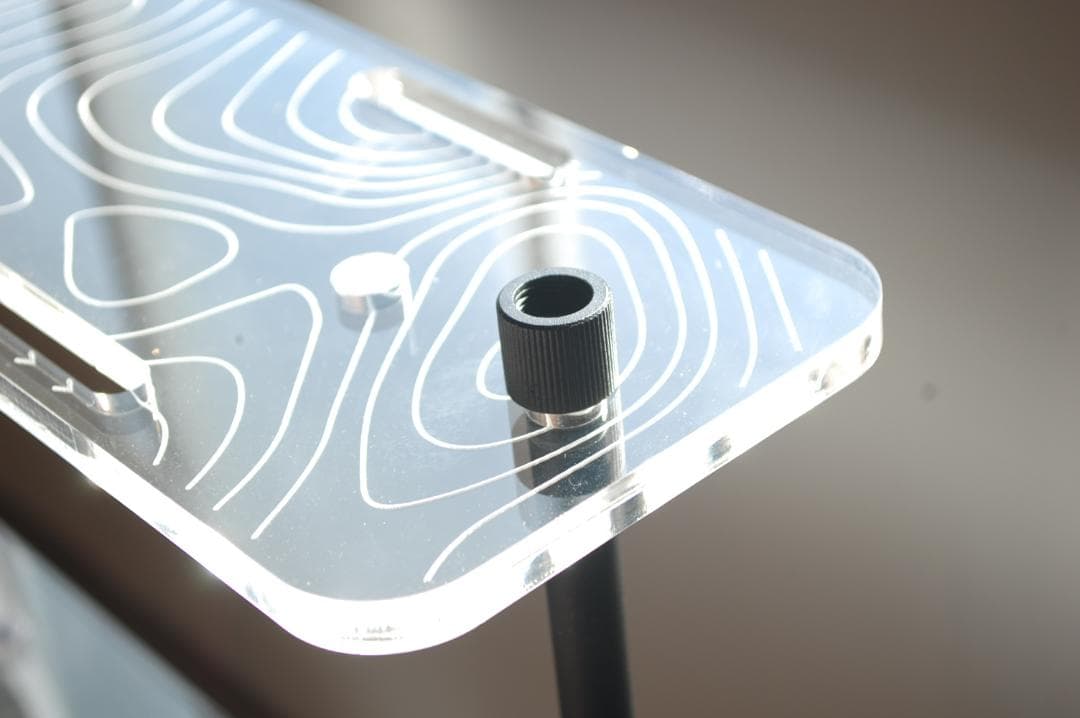 28000円→アウトレットSALE！アクリルキャンプテーブル80ｘ40ｃｍ棚付き