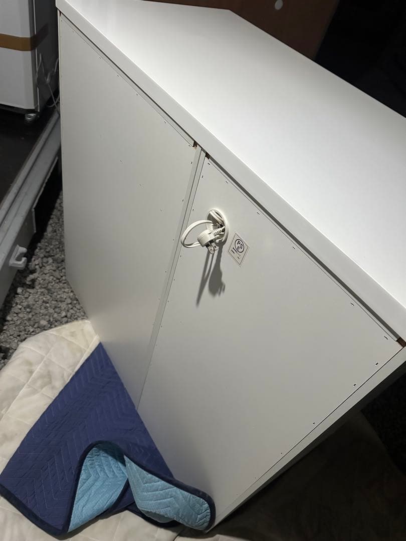 【ニトリ】キッチンカウンター　 ホワイトキャビネット 2ドア 2引き出し