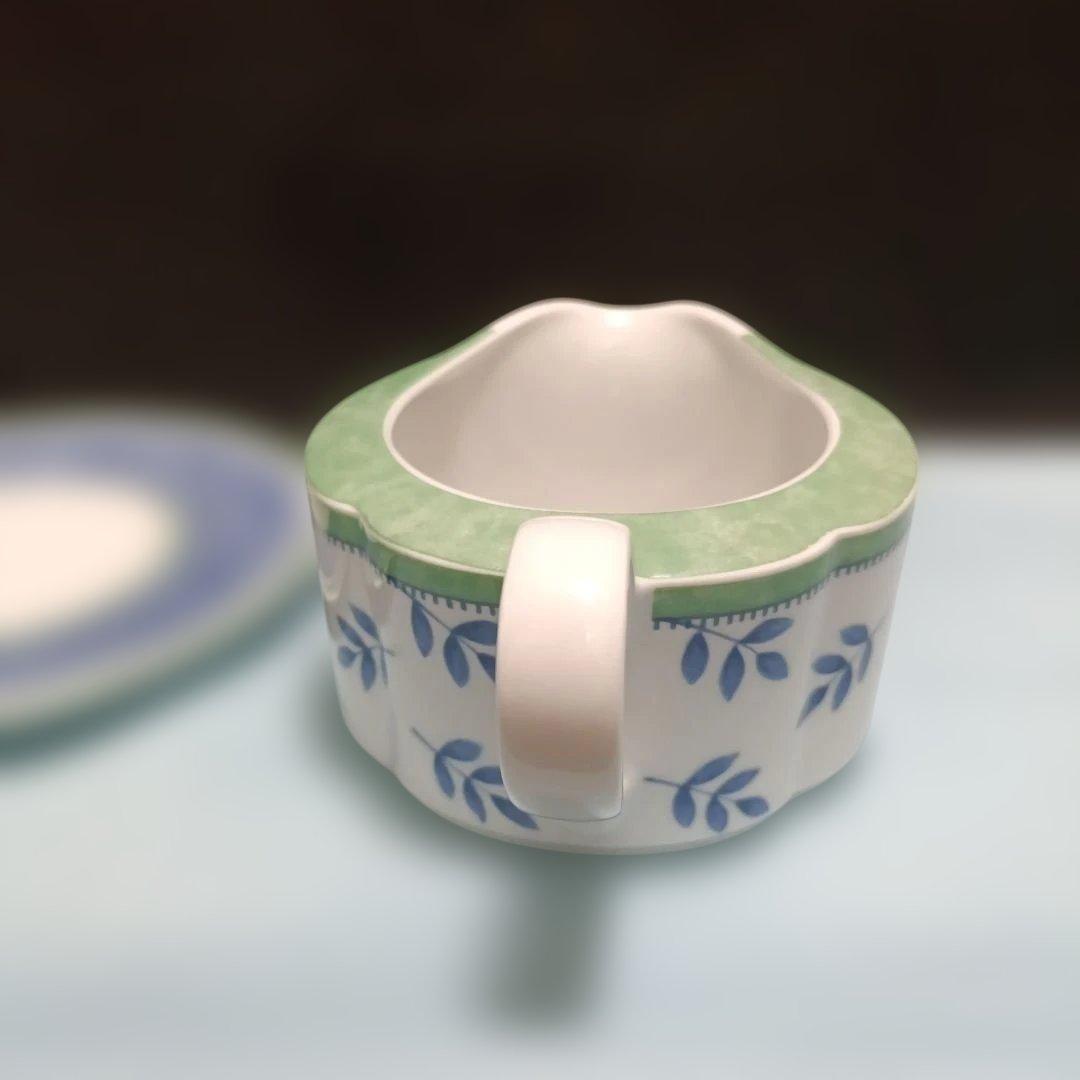 【未使用】 ビレロイ&ボッホ スイッチ３深皿２枚 + オマケのソースポット