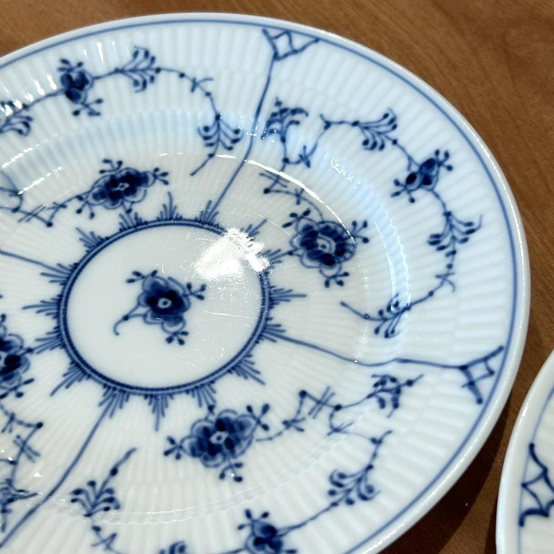 ロイヤルコペンハーゲン★プレイン★17cmケーキ皿★2枚組★美品