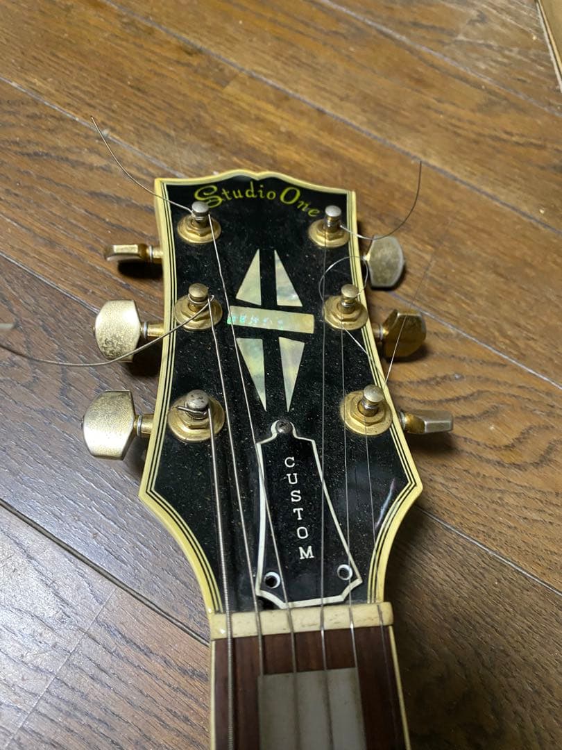 訳あり！演奏可能　アリアプロ　レスポールカスタムタイプ　p90 日本製