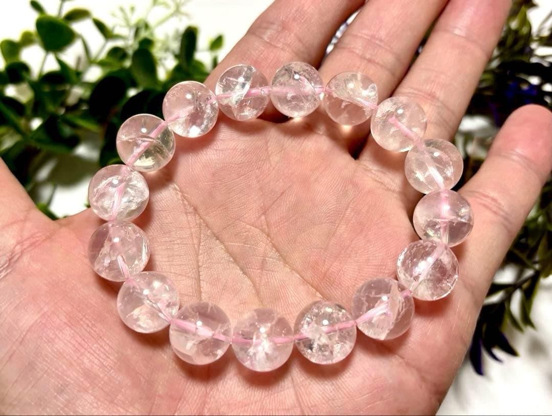 究極品質　虹煌めく愛の守護石　幻のプレミアムアイリスローズクォーツ　13㎜