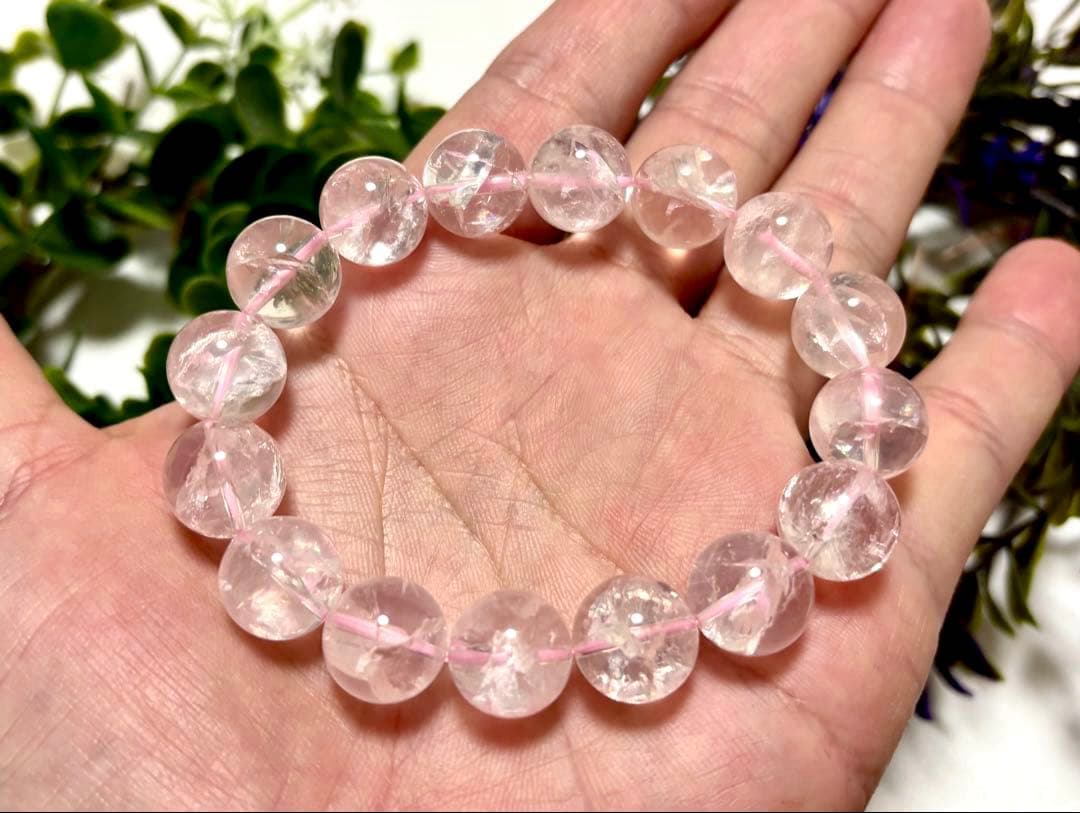 究極品質　虹煌めく愛の守護石　幻のプレミアムアイリスローズクォーツ　13㎜