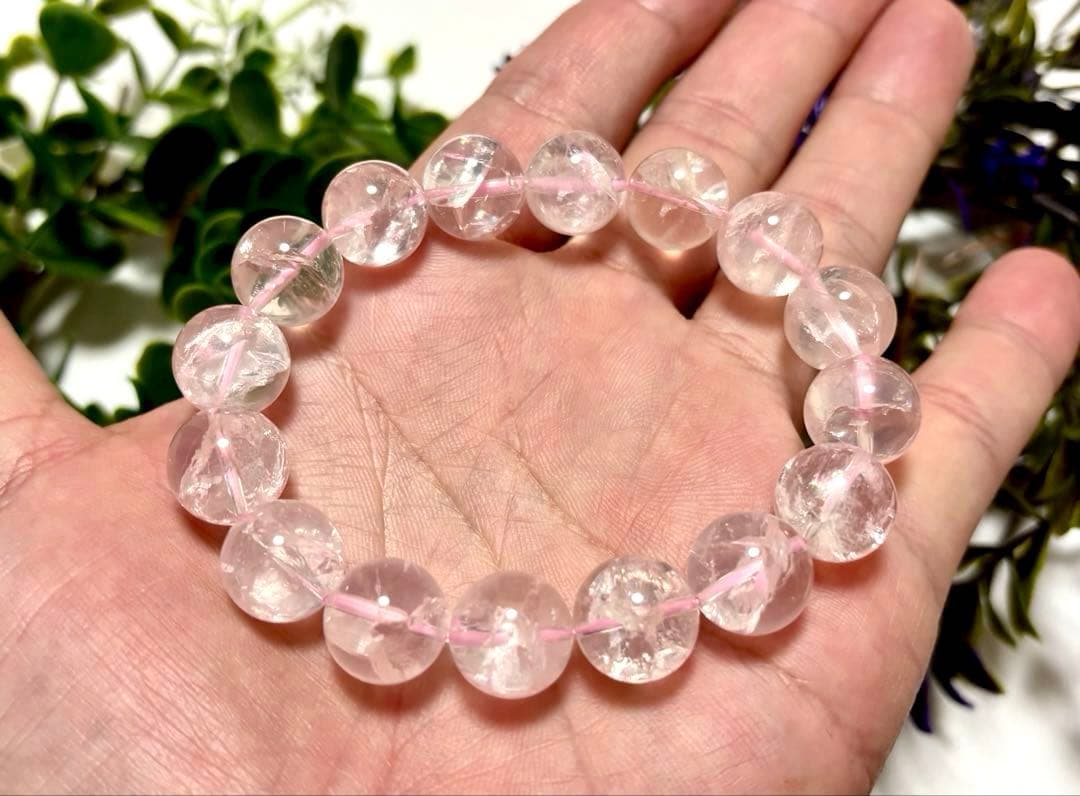 究極品質　虹煌めく愛の守護石　幻のプレミアムアイリスローズクォーツ　13㎜