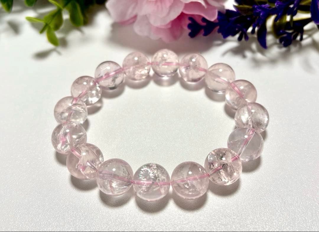 究極品質　虹煌めく愛の守護石　幻のプレミアムアイリスローズクォーツ　13㎜