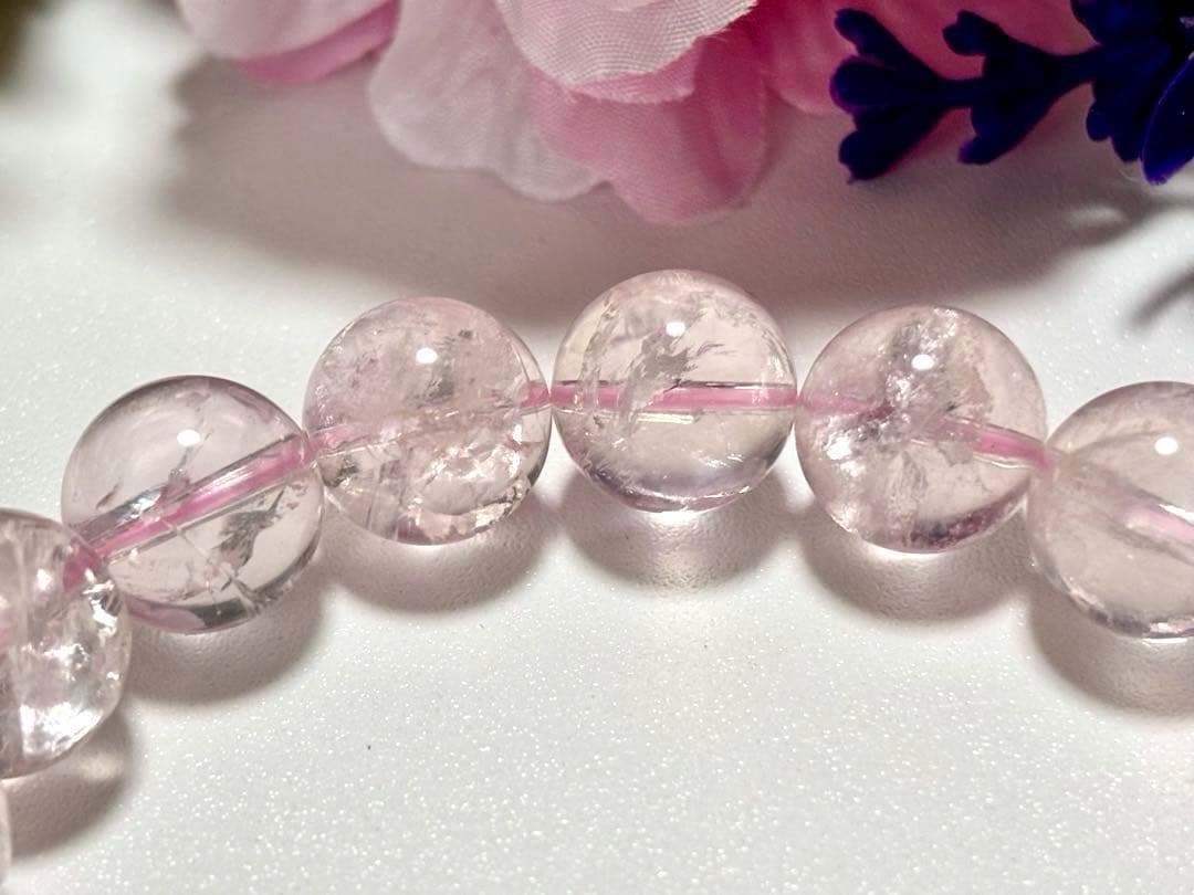 究極品質　虹煌めく愛の守護石　幻のプレミアムアイリスローズクォーツ　13㎜