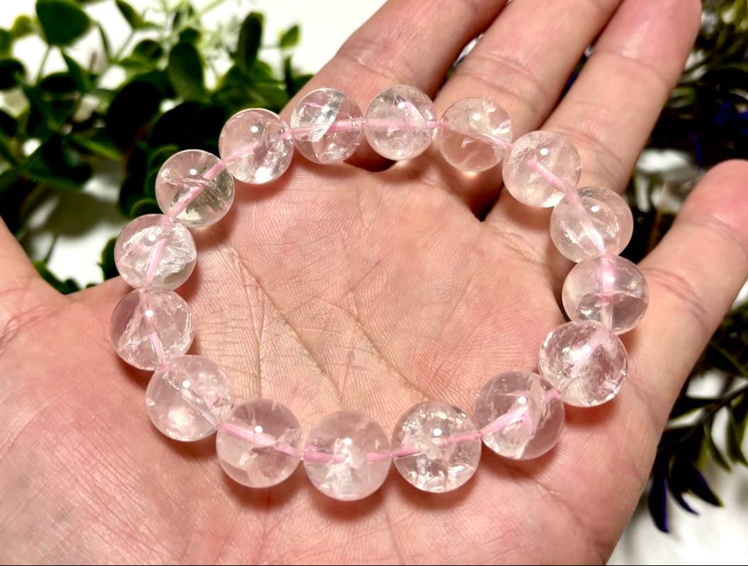 究極品質　虹煌めく愛の守護石　幻のプレミアムアイリスローズクォーツ　13㎜