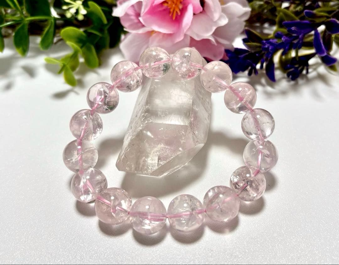 究極品質　虹煌めく愛の守護石　幻のプレミアムアイリスローズクォーツ　13㎜