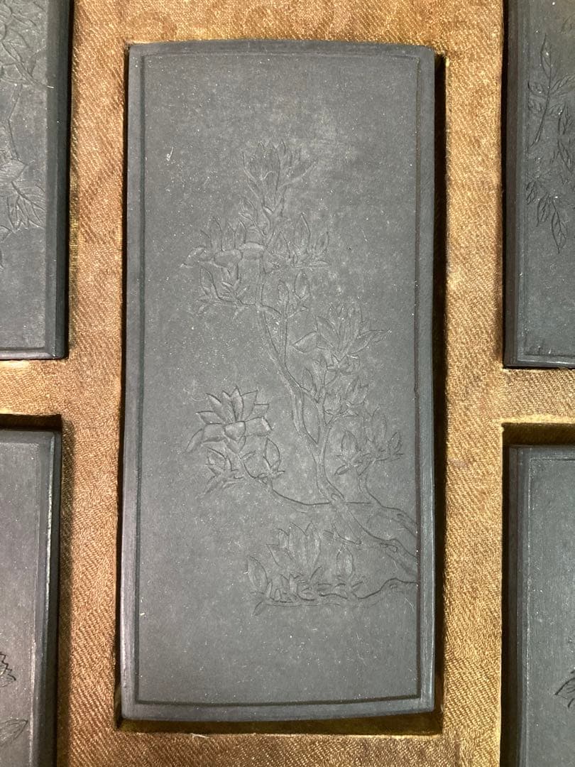 【古墨】安徽省 老胡開文墨 1956年製 唐墨 乾隆年製 書道具 中国墨