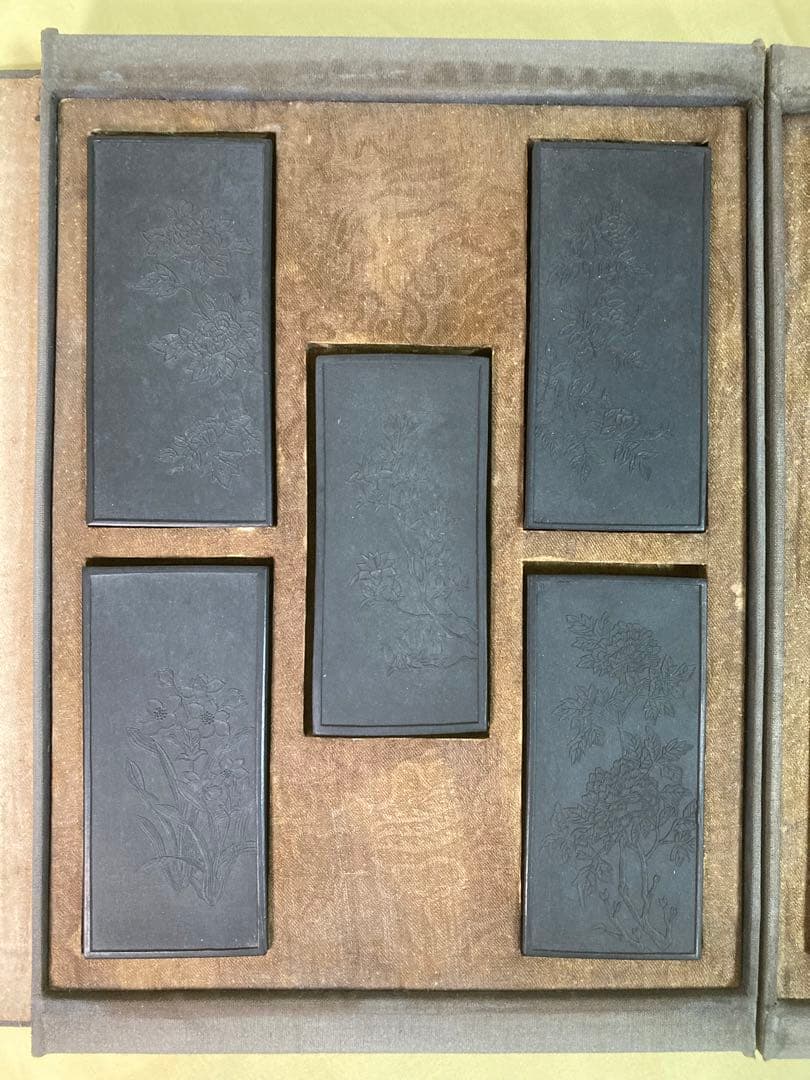 【古墨】安徽省 老胡開文墨 1956年製 唐墨 乾隆年製 書道具 中国墨