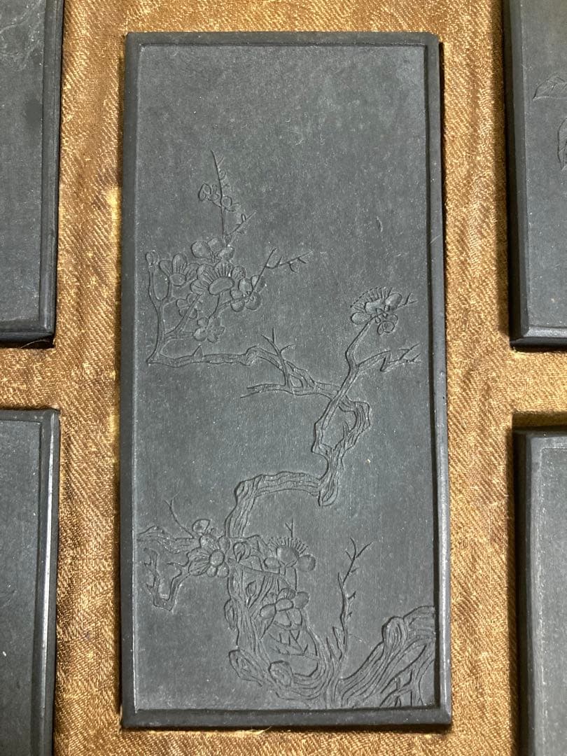 【古墨】安徽省 老胡開文墨 1956年製 唐墨 乾隆年製 書道具 中国墨