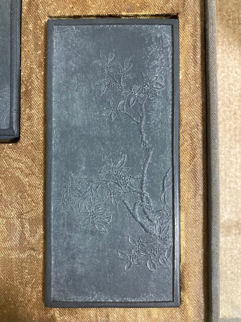 【古墨】安徽省 老胡開文墨 1956年製 唐墨 乾隆年製 書道具 中国墨