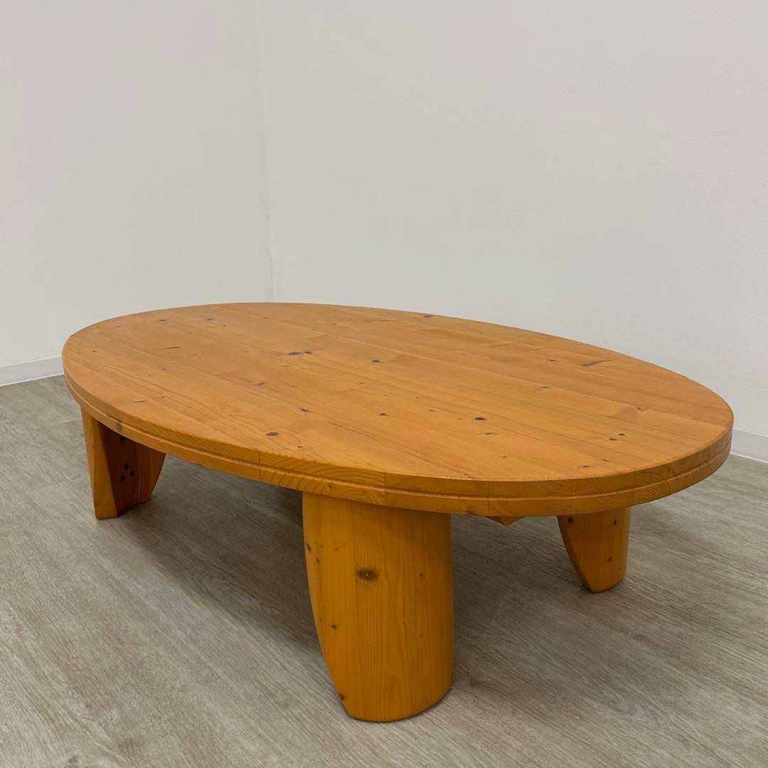 cochi*展示品★折脚座卓 折脚テーブル 折畳み式 うづくり パイン無垢