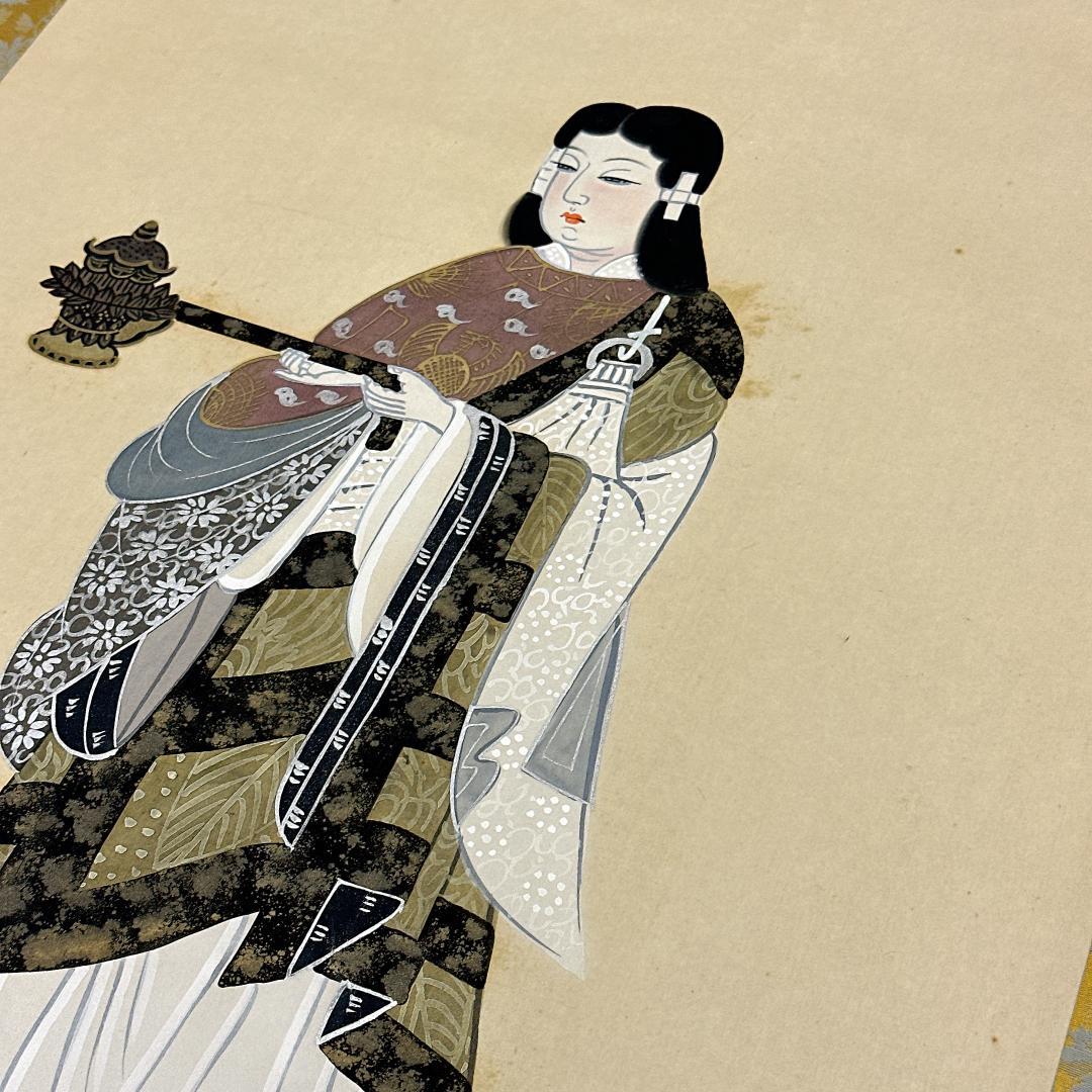 掛軸 仏画 聖徳太子御尊像 秀幸 人物画 肖像画 上宮太子 厩戸皇子 日本画