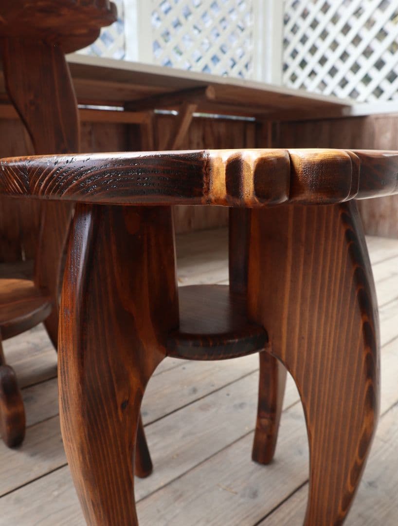 桜のチェア兼花台(一脚)　吉野杉　奈良県　手作り