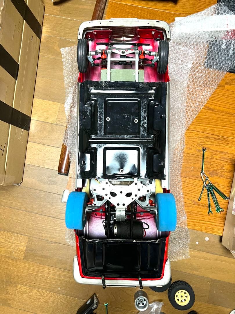 古い特大ブリキ★メルセデス ベンツ 300SE★イチコー／京商★改造★ジャンク