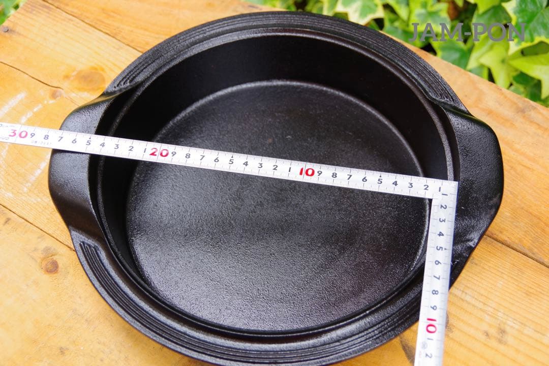 【未使用/長期保管品】南部盛栄堂/南部鉄器 筋目すき焼き鍋 φ23.5㎝