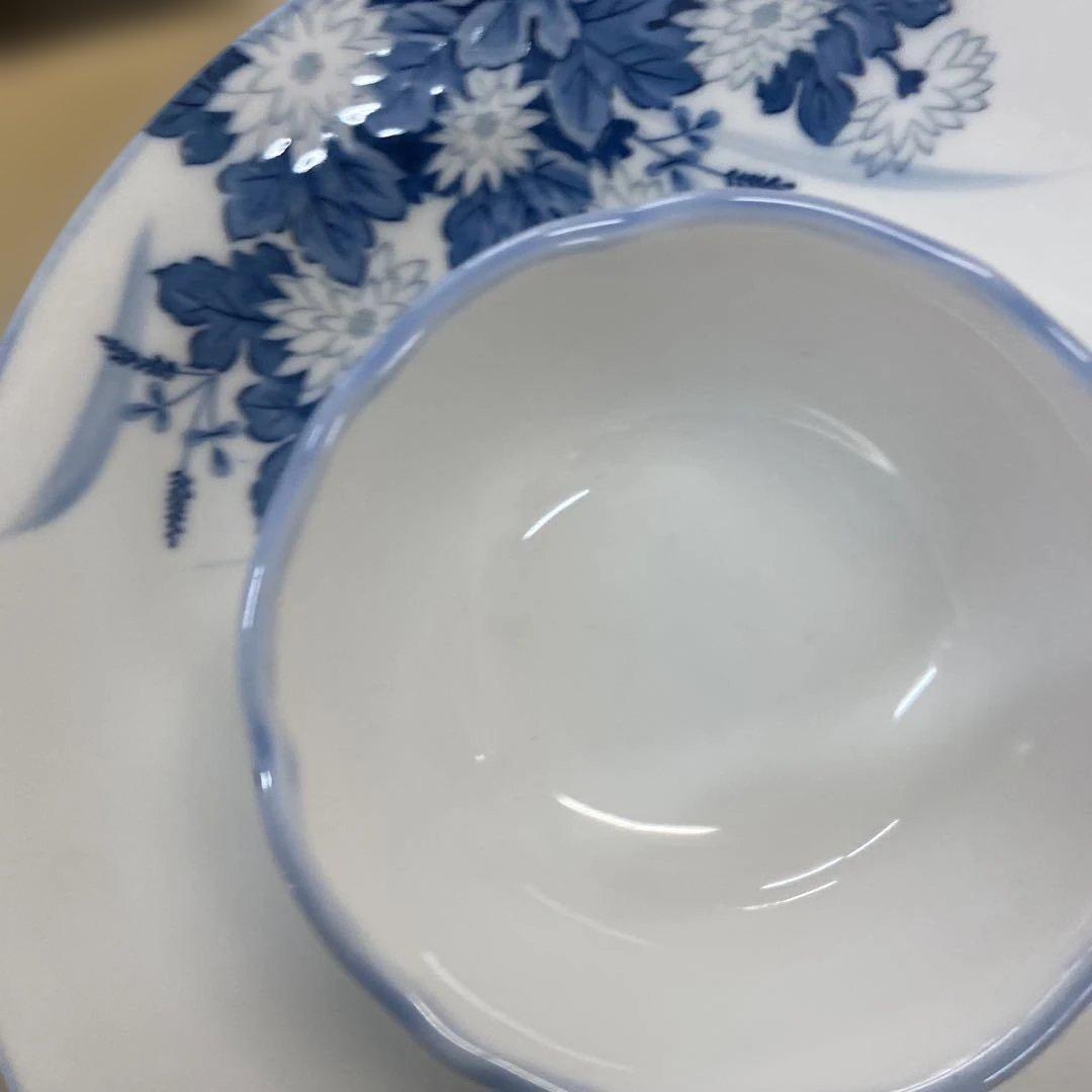 豪華まとめ売り】美濃焼 庫山窯 京菊 青華 大皿・中皿・和皿・刺身千代口 セット