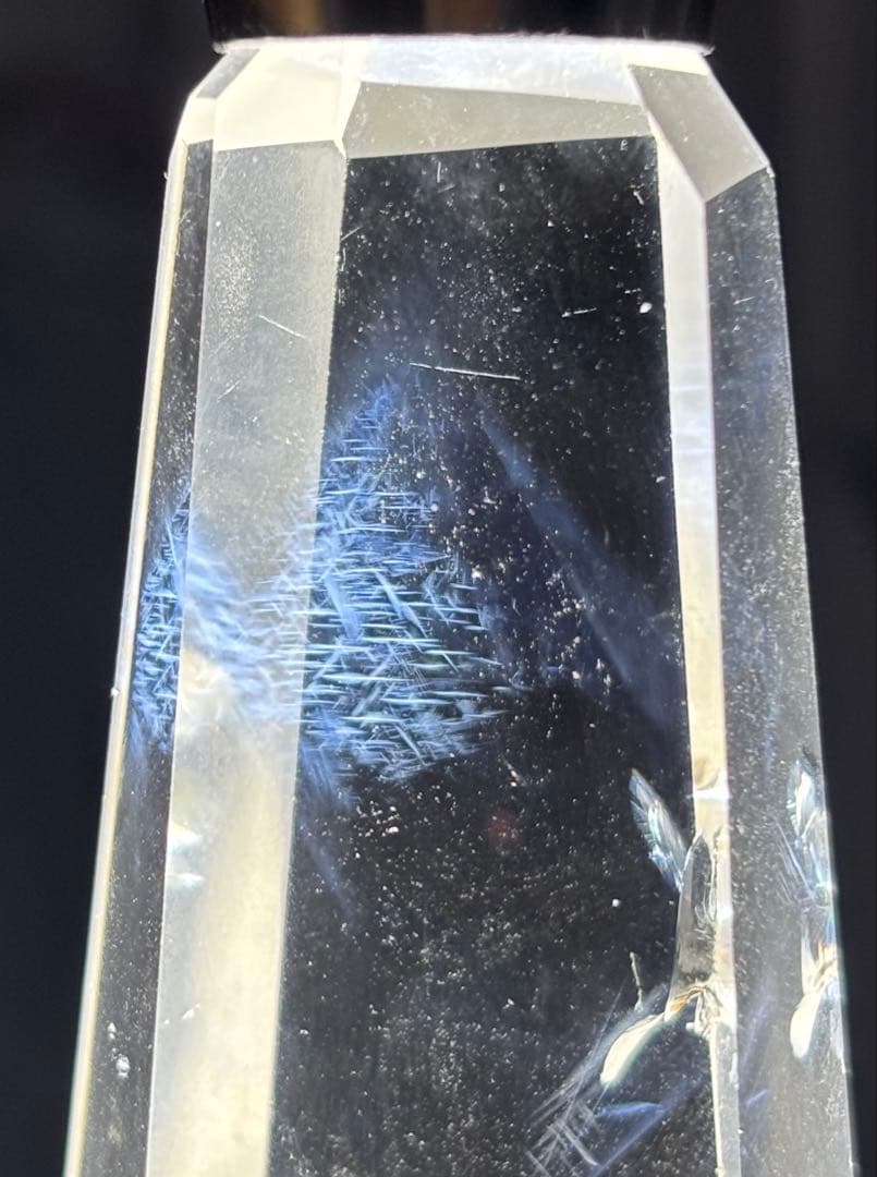 レア　高品質　ブルーラダー　水晶　スタンド付き　エンジェルラダー　透明感抜群