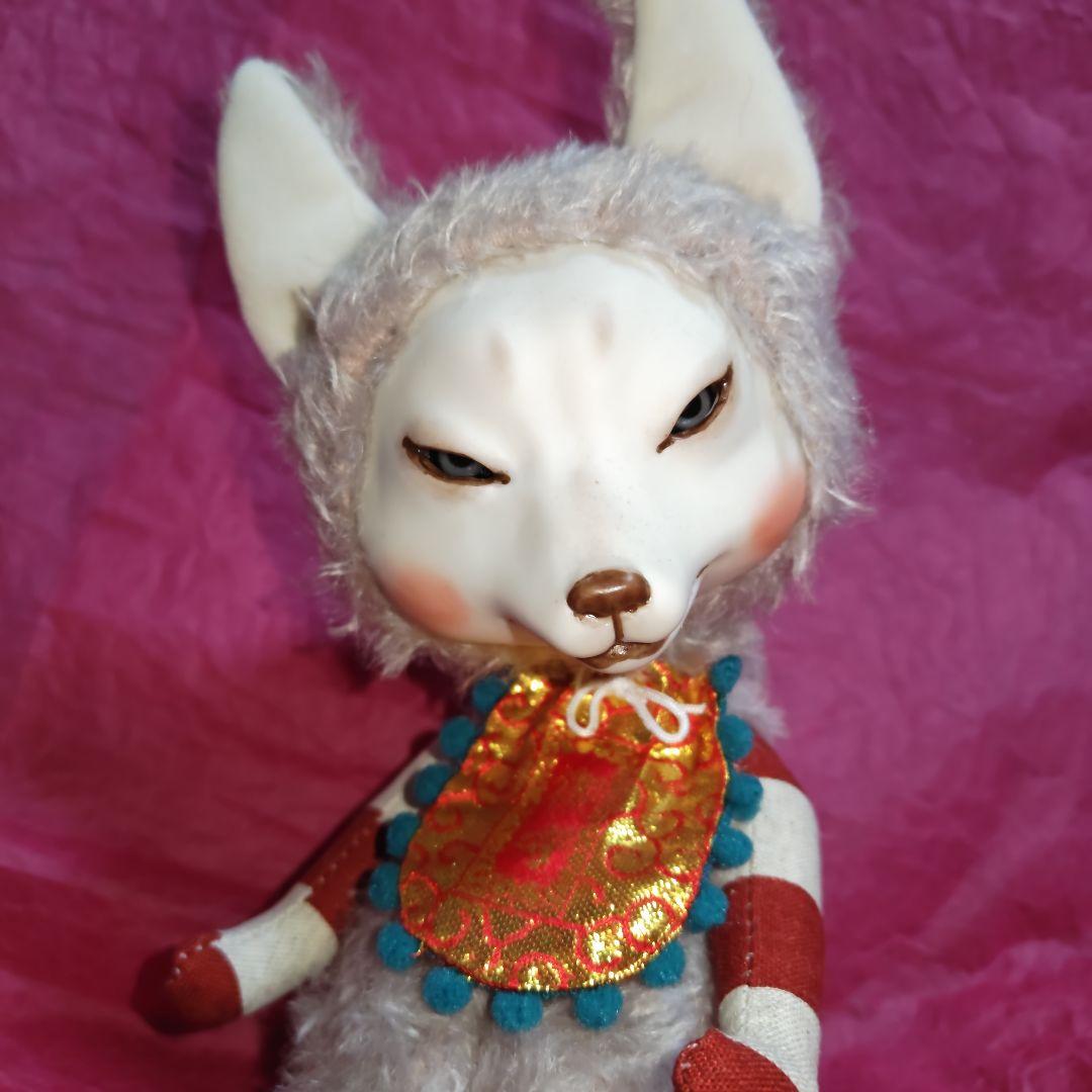 おにんぎょう屋 葉様作 狗神様 作家ぬいぐるみ アーティストベア 作家テディベア