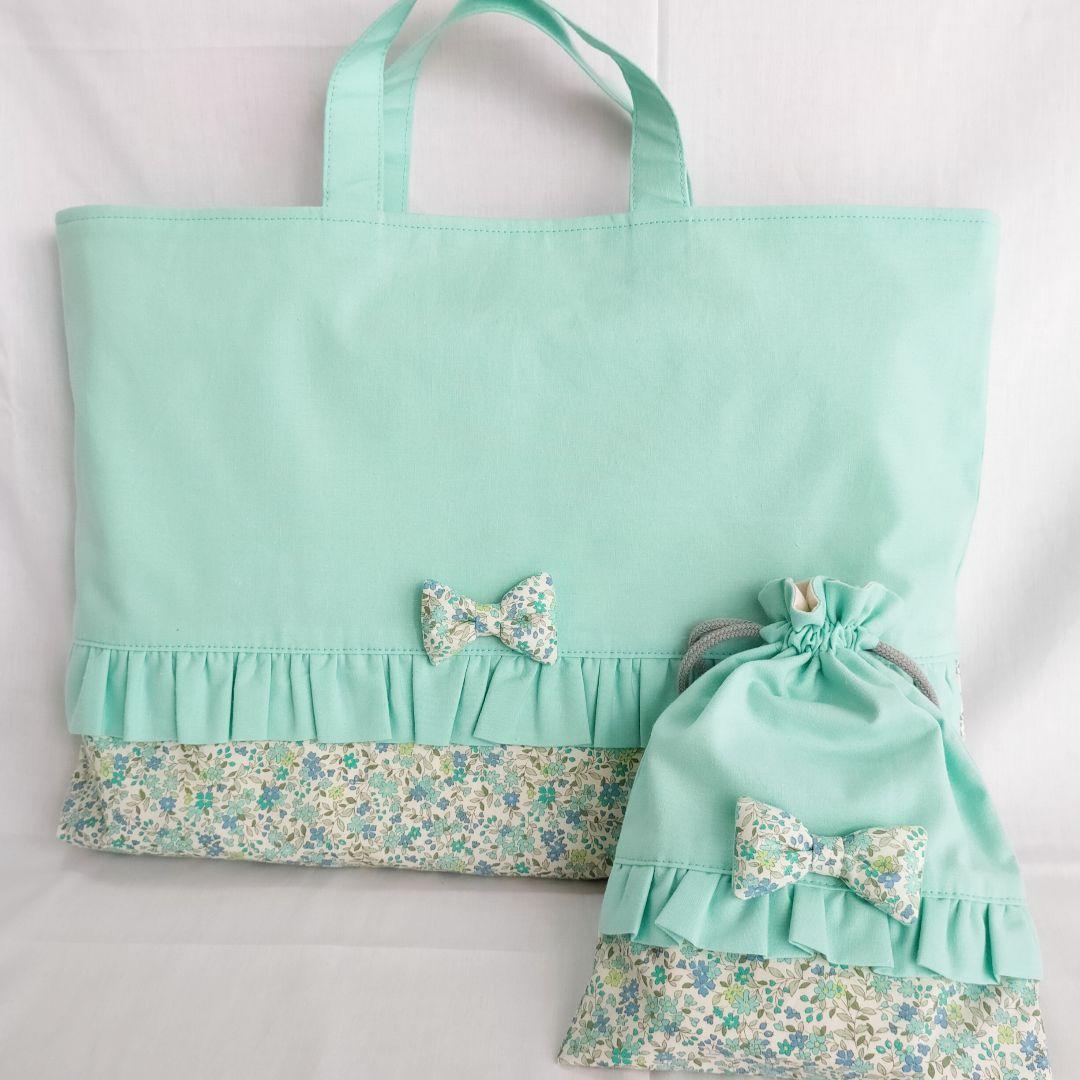 ❁﻿受注制作❁﻿選べるリボン◌フリル◌入園入学◌6点︎︎◌リバティ風︎︎◌