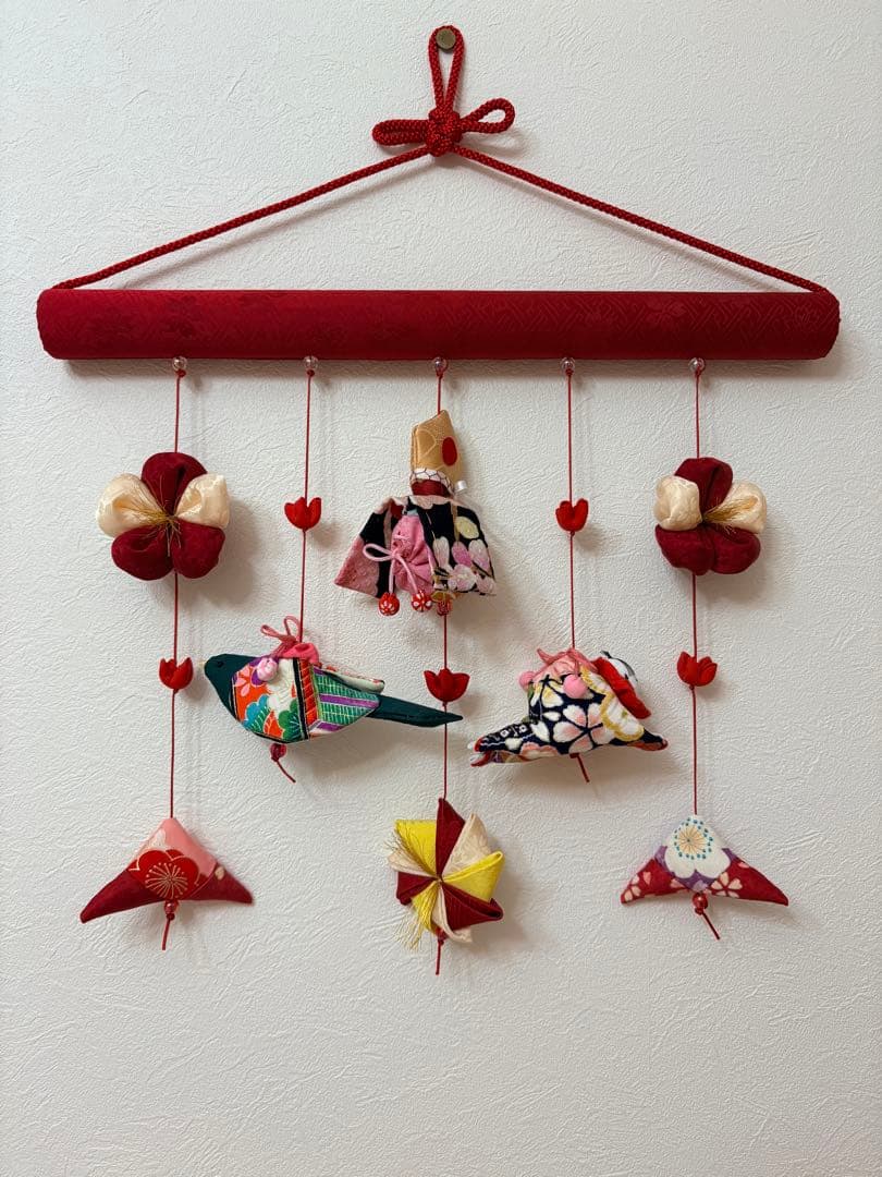 可愛いつるし雛壁掛けタイプ　No.180 桃の節句・ひな祭り・さげもん吊るし飾り