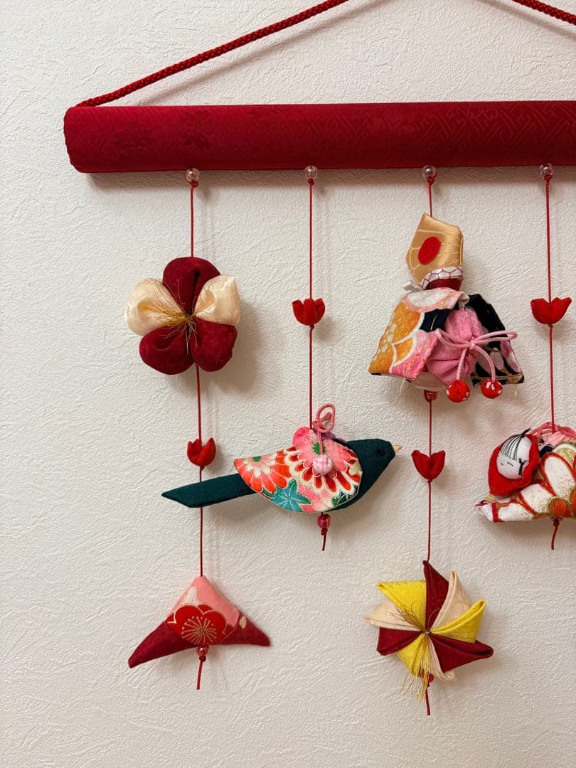 可愛いつるし雛壁掛けタイプ　No.180 桃の節句・ひな祭り・さげもん吊るし飾り