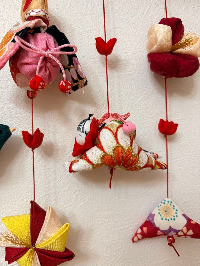 可愛いつるし雛壁掛けタイプ　No.180 桃の節句・ひな祭り・さげもん吊るし飾り