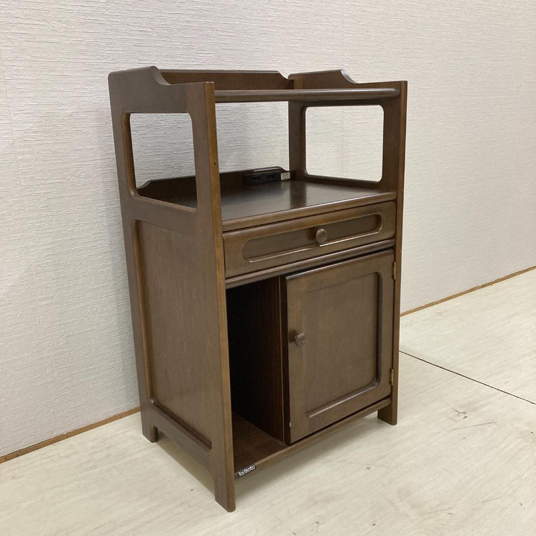 【カリモク】キャビネット　電話台　FAX台　収納