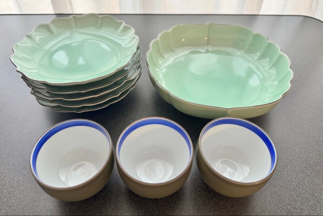 深川製磁　百年庵 大量まとめ　皿／湯呑