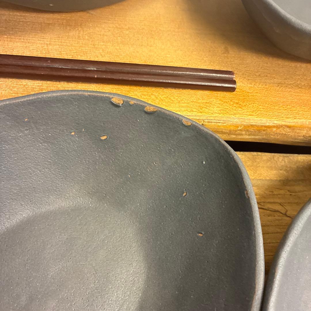 新品　陶器　陶芸作家　楕円鉢8枚　667