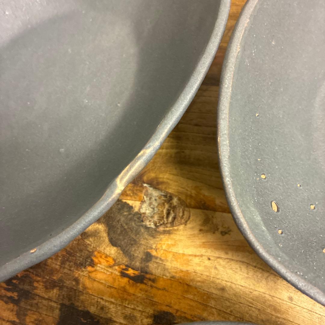 新品　陶器　陶芸作家　楕円鉢8枚　667