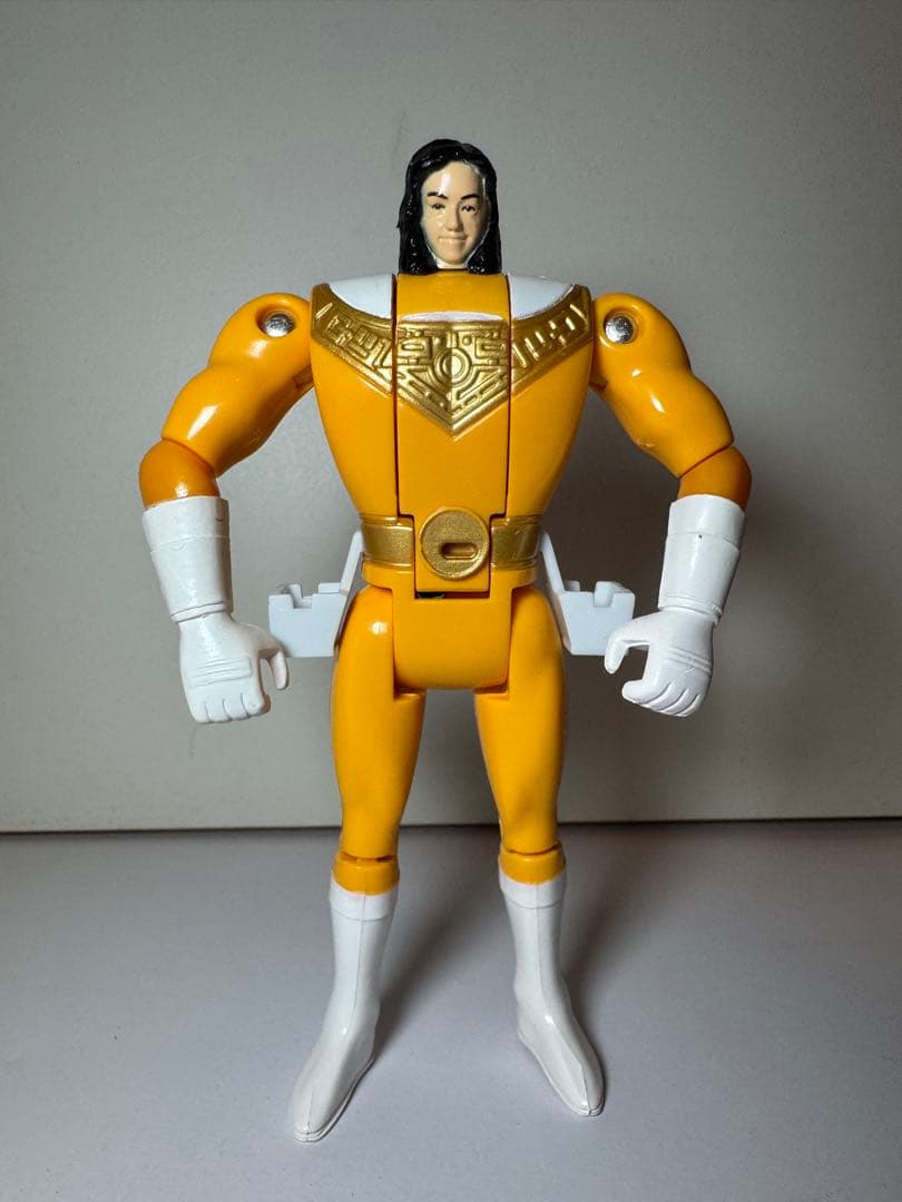 【未使用品】BANDAI 超力変身オーレンジャー イエロー 当時物