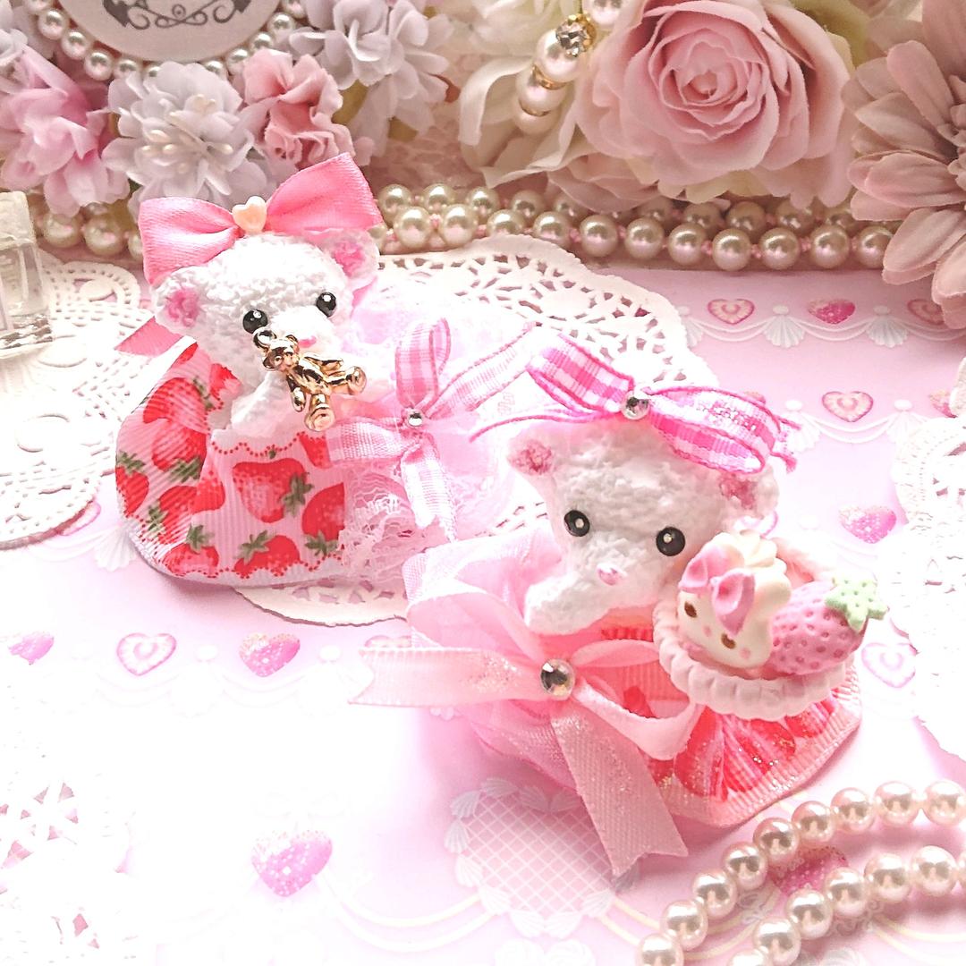 いちごラブリーペアくまちゃん♡