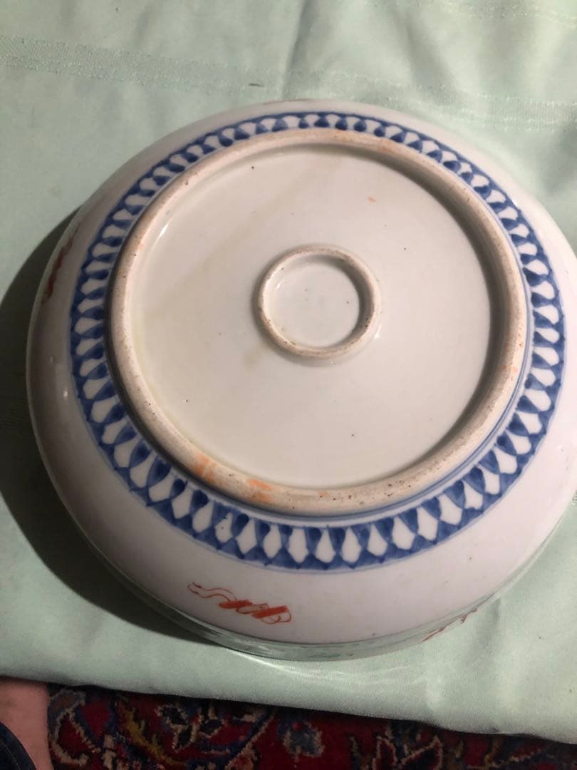 古伊万里焼 大皿 直径27.6cm 伝統模様 状態良好 送料込み