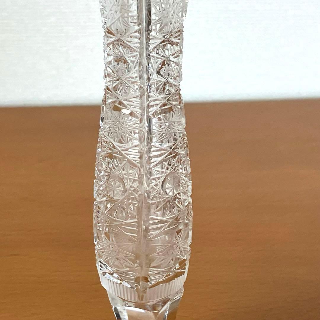 ボヘミアクリスタル 花瓶 一輪挿しpbo24% 500PKチェコ製