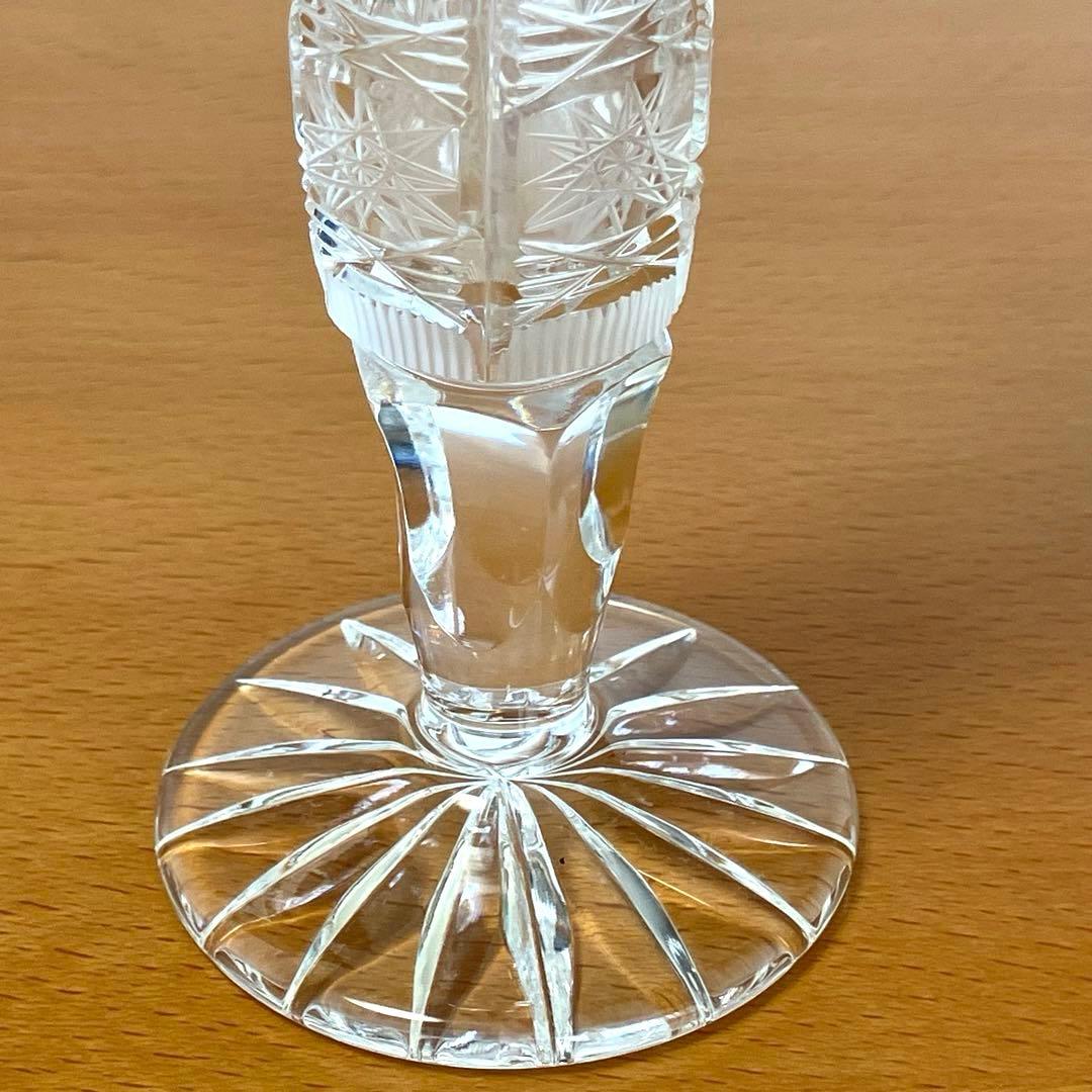ボヘミアクリスタル 花瓶 一輪挿しpbo24% 500PKチェコ製
