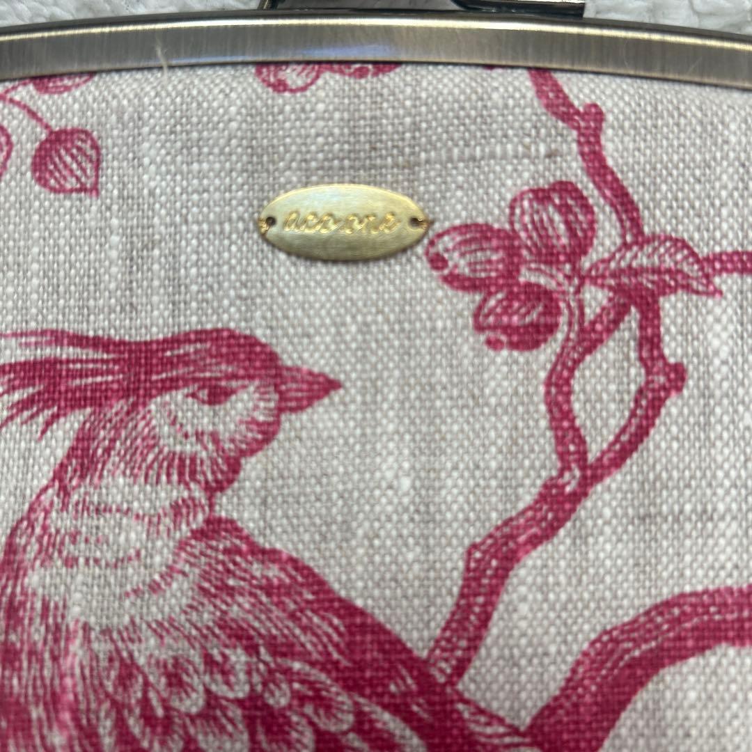 nanna 鳥と花のがま口財布