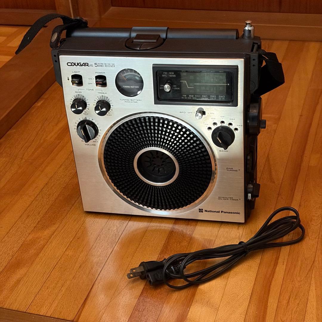 National COUGAR115 5バンドラジオ　難あり要修理品